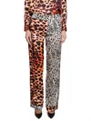 Roberto Cavalli Leopard Print Panelled Trousers