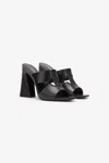 Roberto Cavalli Mules With Chunky Heel In Black
