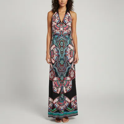 Pre-owned Roberto Cavalli Multicolor Kaleidoscope Print Jersey Maxi Dress S