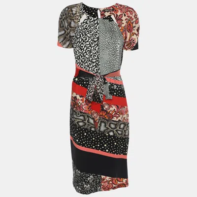 Pre-owned Roberto Cavalli Multicolor Printed Jersey Dress S