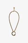 Roberto Cavalli Necklace With Snake Pendant In Gold