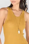 Roberto Cavalli Necklace With Stone Pendant In Gold