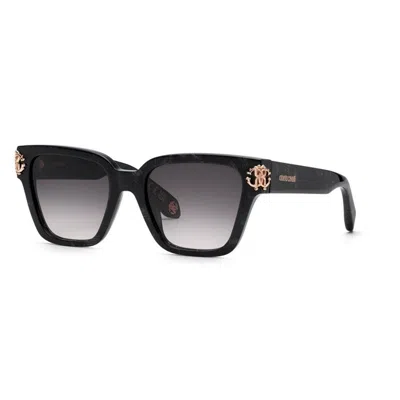 Roberto Cavalli Nero Acetate Sunglasses In Black