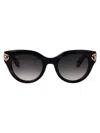 Roberto Cavalli Nero Con Aste Bianche Acetate Sunglasses In Brown
