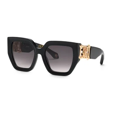 Roberto Cavalli Nero Lucido Acetate And Metal Sunglasses