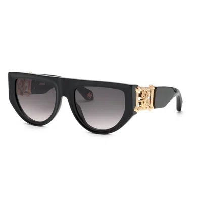 Roberto Cavalli Nero Lucido Acetate And Metal Sunglasses