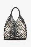 ROBERTO CAVALLI TASCHE MIT NETZGEWEBE UND MINI-PRINT ZEBRA