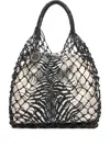 Roberto Cavalli Net Tote Bag In Black