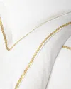 Roberto Cavalli New Gold Queen Flat Sheet In Multi