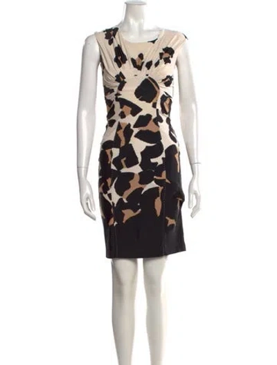 Pre-owned Roberto Cavalli Nylon Knee-length Dress In Neutral