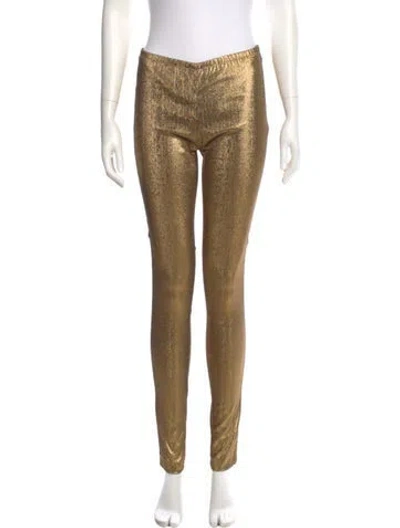 Pre-owned Roberto Cavalli Nylon Skinny Leg Pants In Multicolor