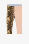 Roberto Cavalli Ocelot-print Leggings In Pink