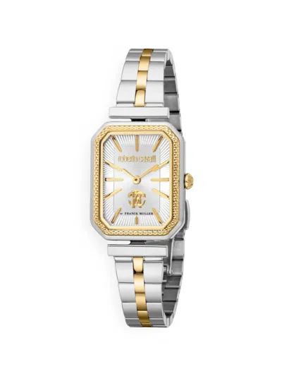 Roberto Cavalli Octagonal Bezel 23mm Watch In Gray