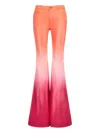 Roberto Cavalli Ombre-effect Flare Jeans In Pink