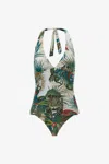 ROBERTO CAVALLI EINTEILIGER BADEANZUG MIT JUNGLE-DRUCK