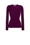 Roberto Cavalli Open Knit Detailed Jumper In Purple