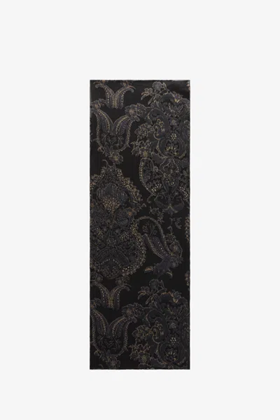 Roberto Cavalli Ornamental Scarf In Brown