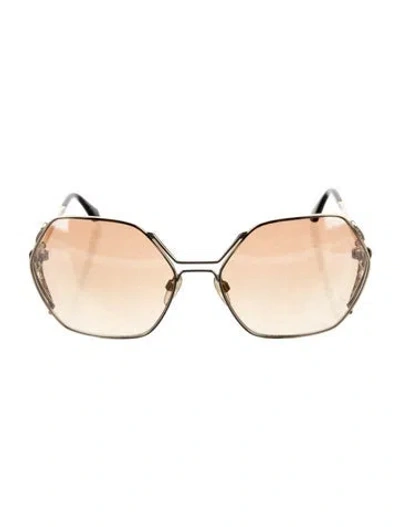 Pre-owned Roberto Cavalli Oversize Gradient Sunglasses In Black