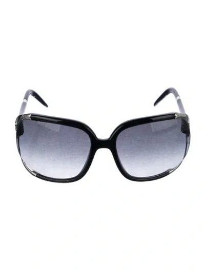 Pre-owned Roberto Cavalli Oversize Gradient Sunglasses In Black