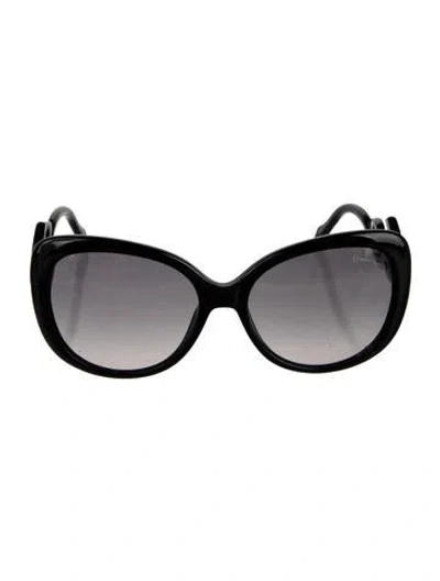 Pre-owned Roberto Cavalli Oversize Gradient Sunglasses In Black