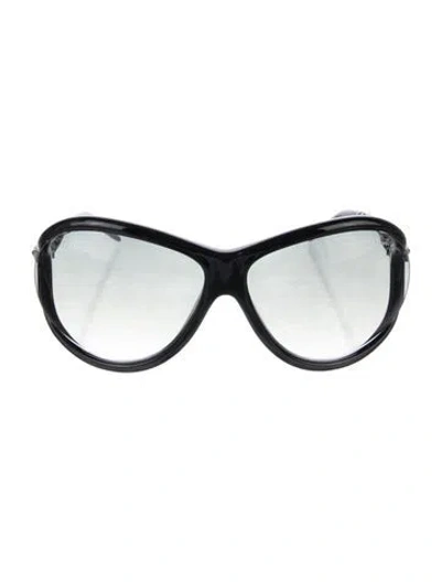 Pre-owned Roberto Cavalli Oversize Gradient Sunglasses In Black