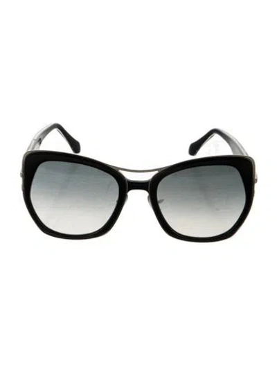 Pre-owned Roberto Cavalli Oversize Gradient Sunglasses In Black