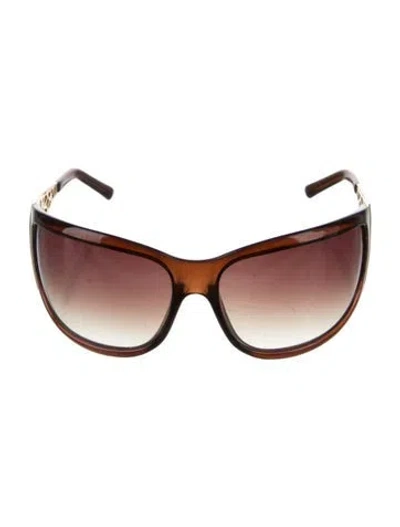 Pre-owned Roberto Cavalli Oversize Gradient Sunglasses In Brown