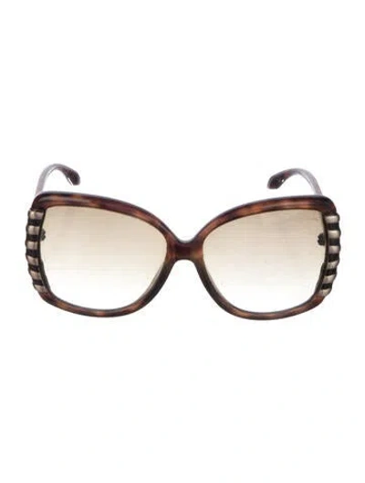 Pre-owned Roberto Cavalli Oversize Gradient Sunglasses In Brown