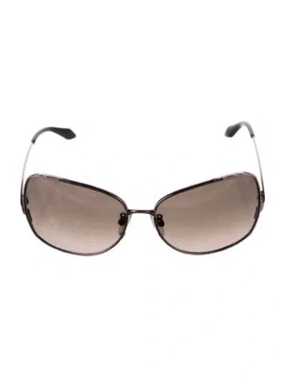 Pre-owned Roberto Cavalli Oversize Gradient Sunglasses In Brown