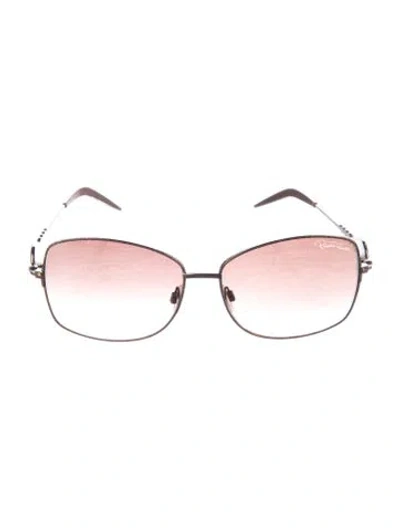 Pre-owned Roberto Cavalli Oversize Gradient Sunglasses In Gold