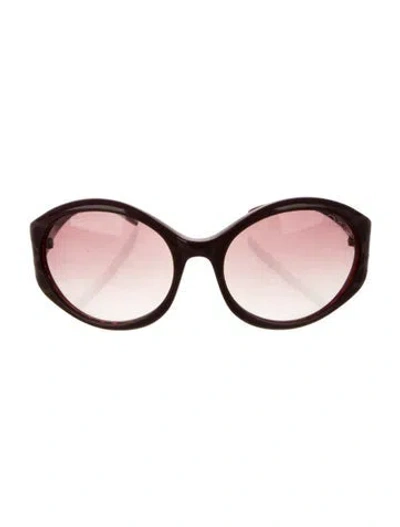 Pre-owned Roberto Cavalli Oversize Gradient Sunglasses In Pink