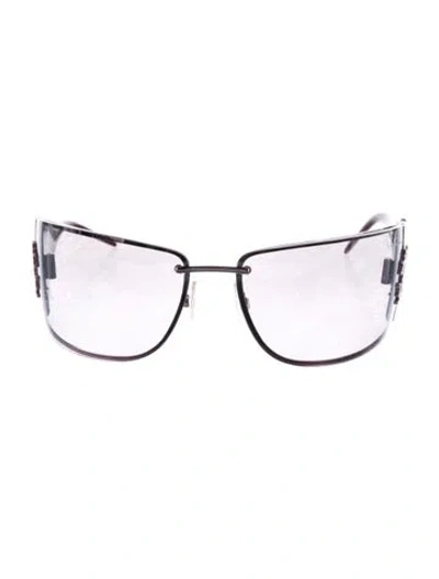 Pre-owned Roberto Cavalli Oversize Gradient Sunglasses In Red
