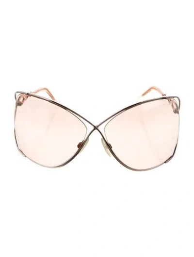 Pre-owned Roberto Cavalli Oversize Gradient Sunglasses In Silver