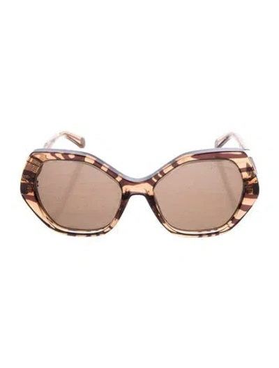 Pre-owned Roberto Cavalli Oversize Mirrored Sunglasses