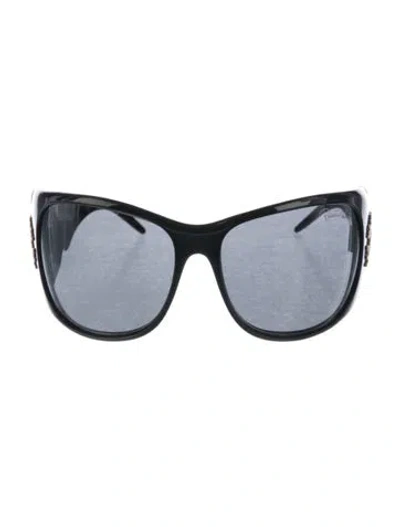 Pre-owned Roberto Cavalli Oversize Tinted Sunglasses In Black