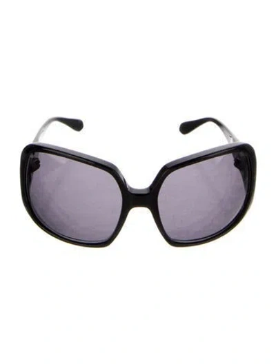 Pre-owned Roberto Cavalli Oversize Tinted Sunglasses In Black