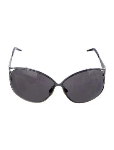 Pre-owned Roberto Cavalli Oversize Tinted Sunglasses In Gold