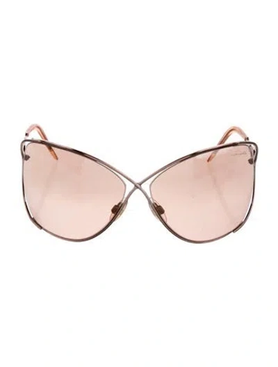 Pre-owned Roberto Cavalli Oversize Tinted Sunglasses In Silver
