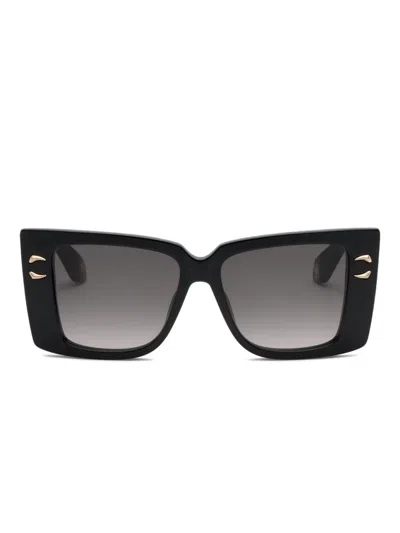Roberto Cavalli Oversized-frame Sunglasses In Black