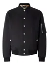 Roberto Cavalli Padded Bomber Jacket In Schwarz