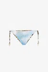 Roberto Cavalli Painting-print Bikini Briefs In Light Blue