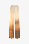 Roberto Cavalli Palazzo-hose Mit Sunset-print In Orange
