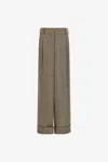 Roberto Cavalli Palazzo Trousers In Light Brown