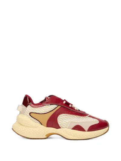 Roberto Cavalli Panelled Low-top Sneakers In Multi