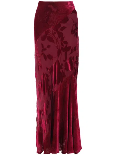 ROBERTO CAVALLI PANELLED MAXI SKIRT