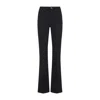 Roberto Cavalli Mirror Snake Monogram Bootcut Jeans In Black