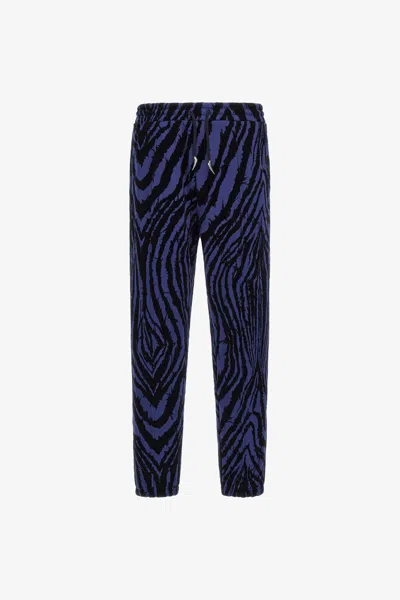 Roberto Cavalli Pants With Coulisse In Dark Blue