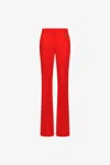 Roberto Cavalli Fang-embellished Trousers In Red