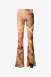 Roberto Cavalli Flared Printed Trousers