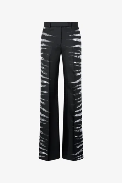 ROBERTO CAVALLI HOSE MIT PRINT ZEBRA SEITLICH